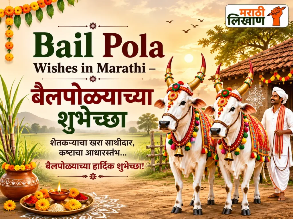 Bail Pola Wishes in Marathi