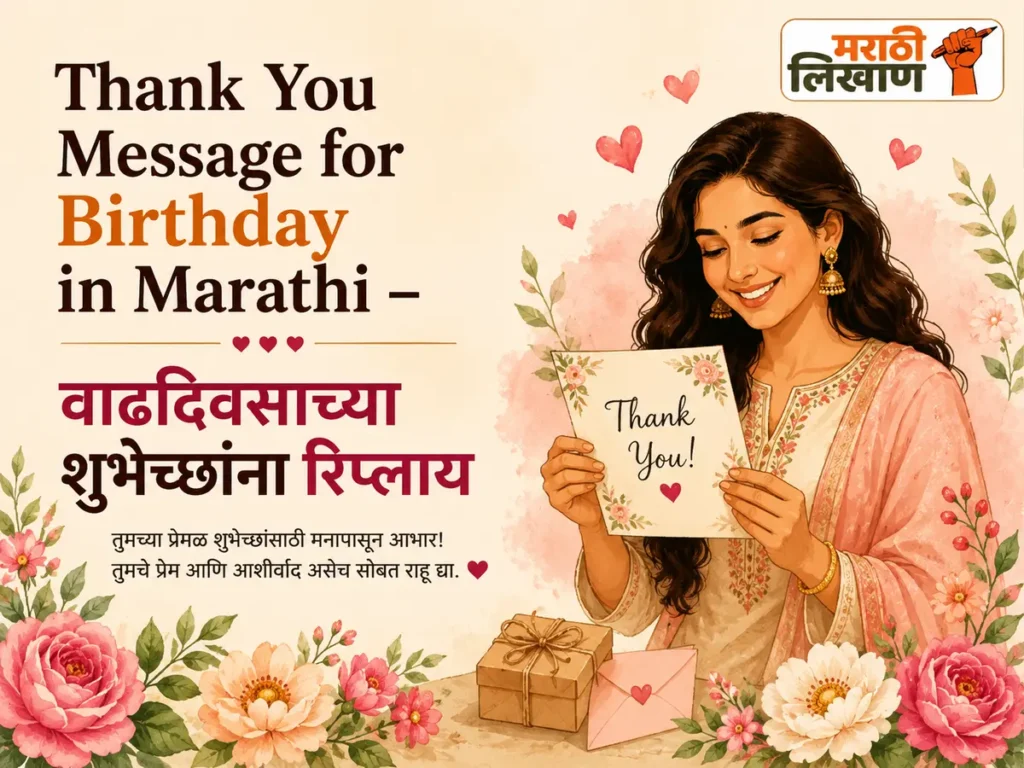 Thank You Message for Birthday in Marathi