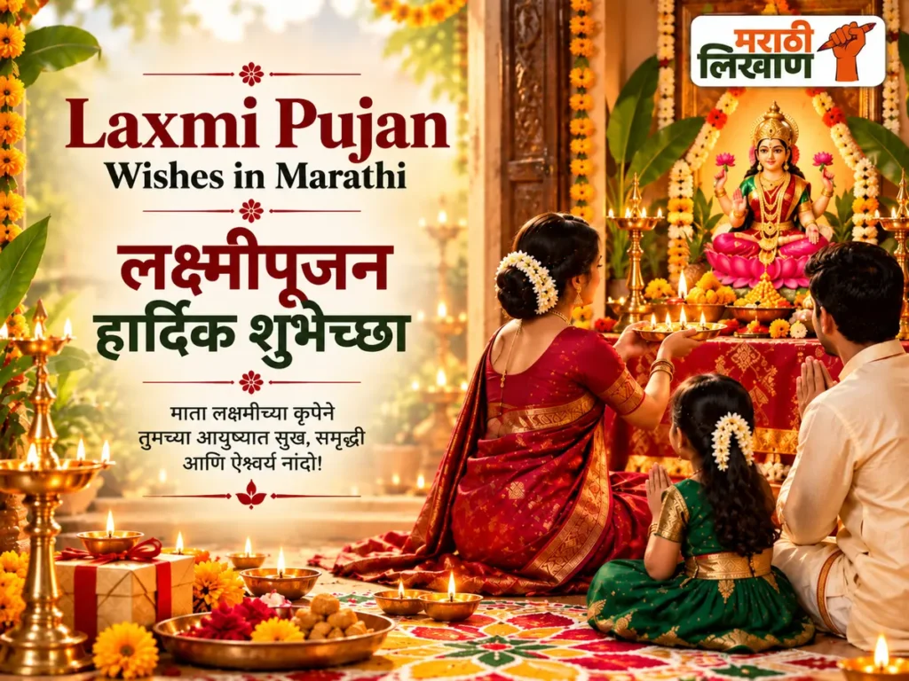 Laxmi Pujan Wishes in Marathi