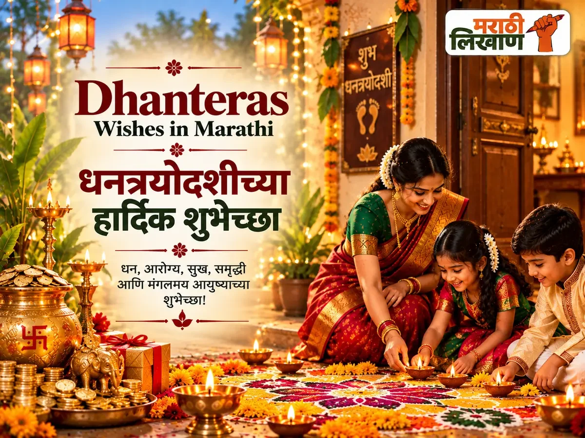 Dhanteras Wishes in Marathi