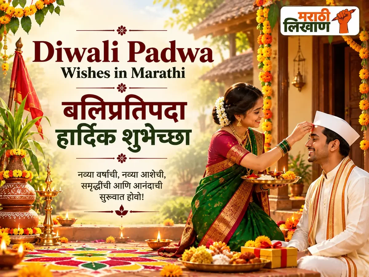 Diwali Padwa Wishes in Marathi